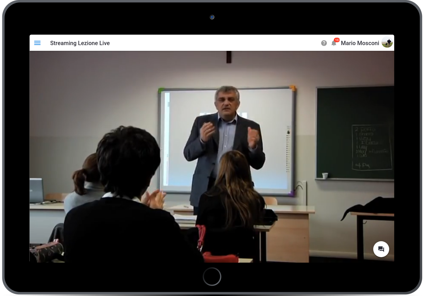 Live Streaming Lezione